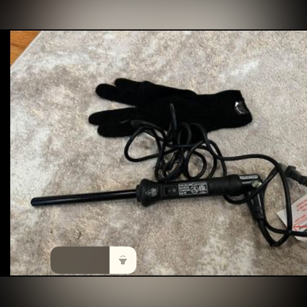 Corioliss  "The Wand" 13 mm Barrel Black Tourmaline Ceramic Curling Iron / Wand